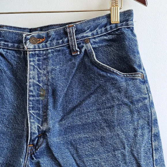 Vintage 90s Gap Denim Cut Off Shorts High Rise 30” Waist Size M Blue Jean - Picture 2 of 14